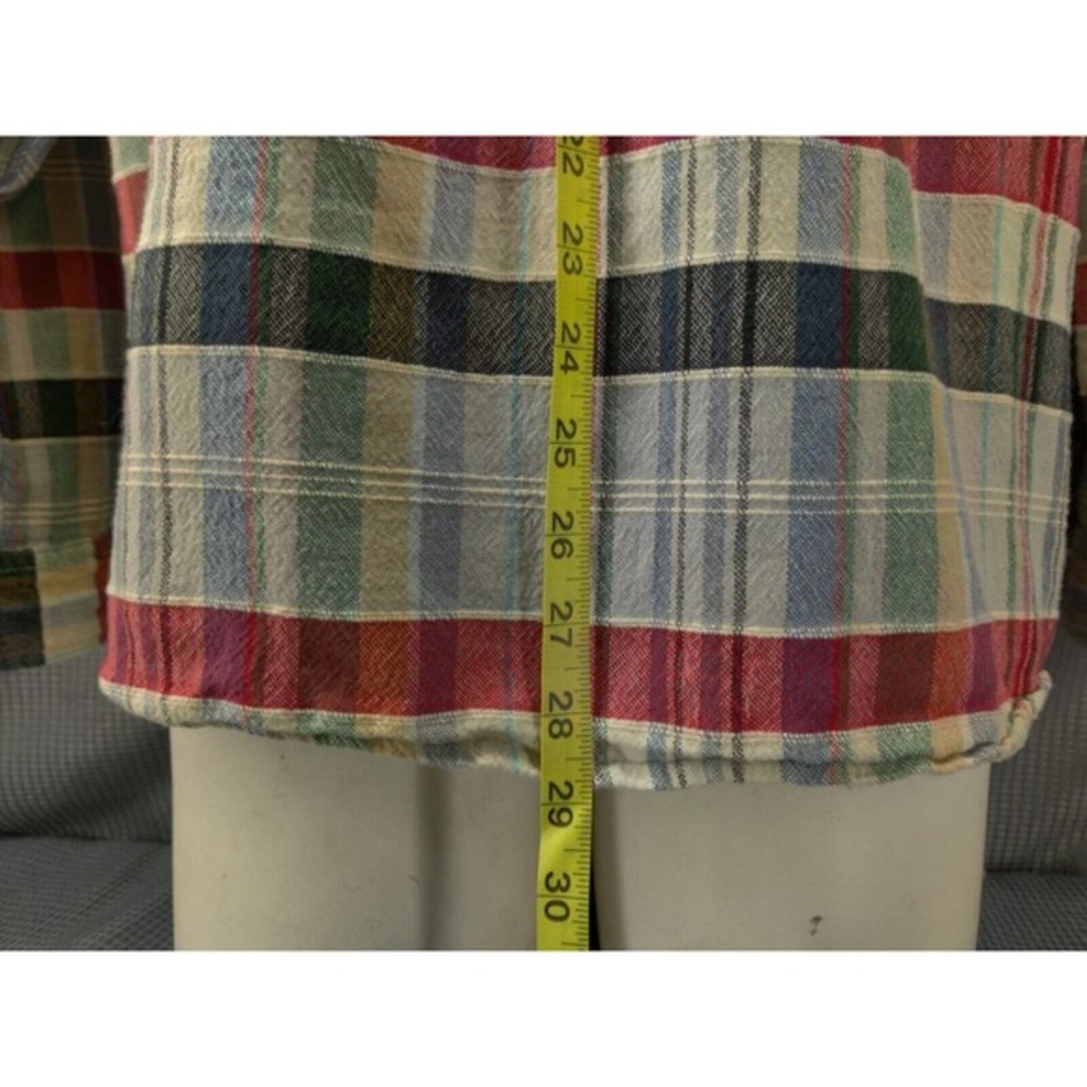 Carbon 2 Cobalt Shirt Men Large Blue‎ Plaid Textured Button Long Sleeve Cotton - Picture 6 of 10